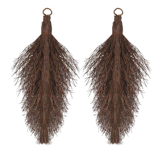Temfmy Grapevine Teardrop Swag Base - 22 Inch Natural Teardrop Wreath Form for DIY Crafts - Vertical Teardrop Swag Making Supplies for Decor - 2 Pack