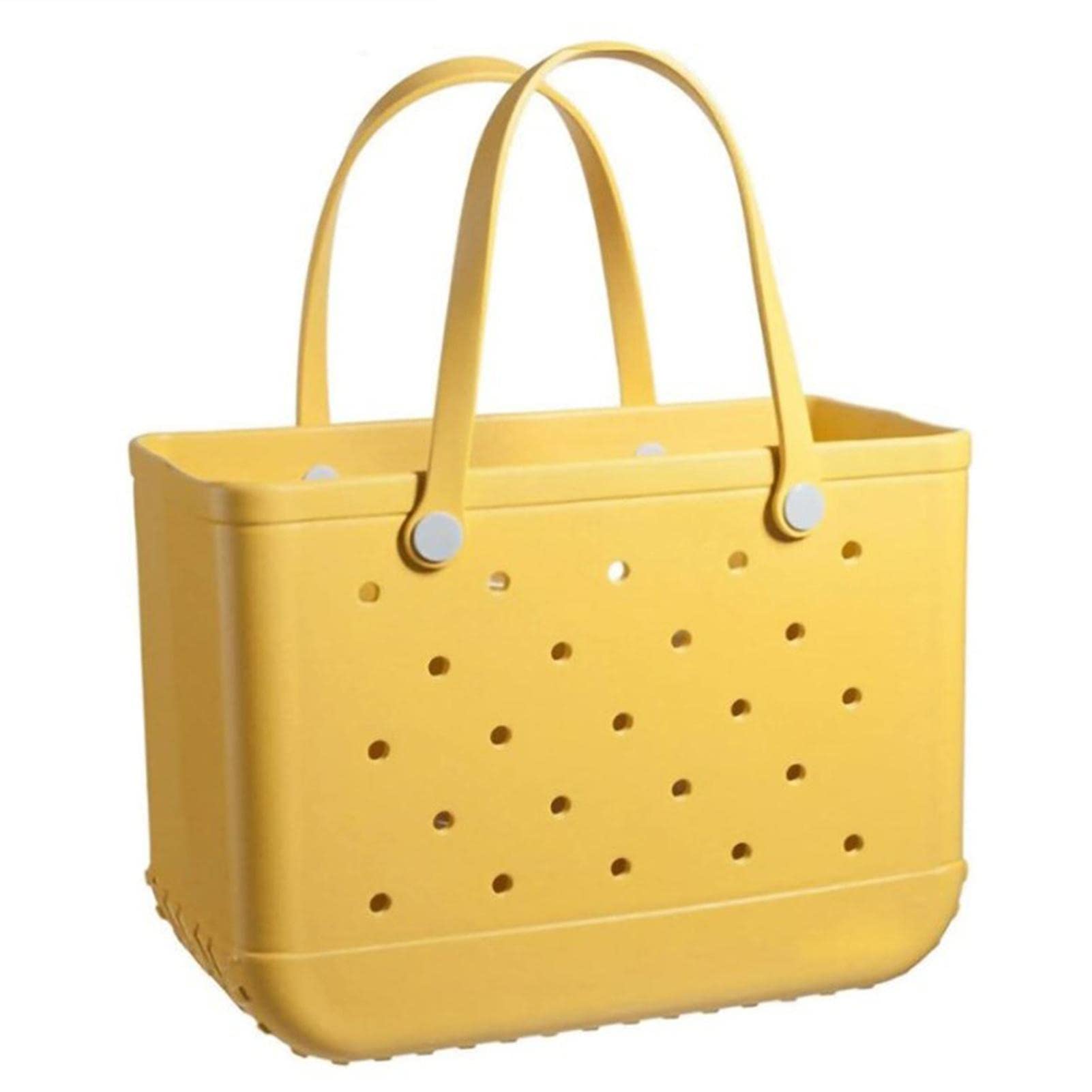 Bolsa de playa ligera para mujer, bolsa de goma EVA, bolsa de viaje de goma lavable grande para gimnasio, playa, piscina