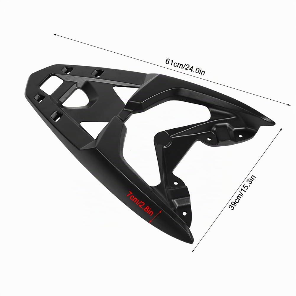 Qiilu Porte-Bagages arrière de Moto, Support de Plateau de Support de Cargaison de Porte-Bagages arrière pour Nmax 155 NMAX 125 N- 155 2019