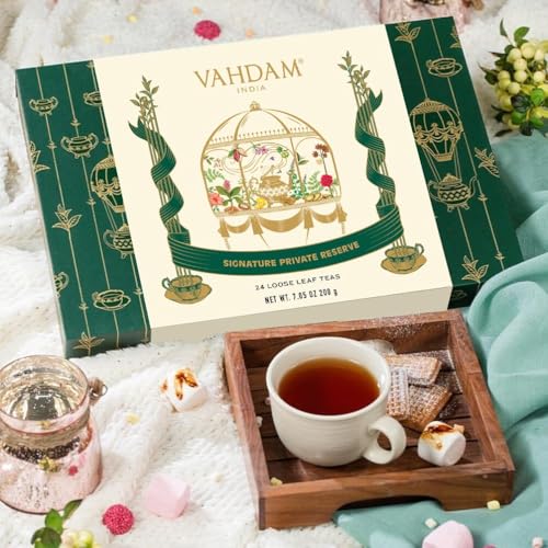VAHDAM Luxury Tea Gift Set - 24 Loose Leaf Teas
