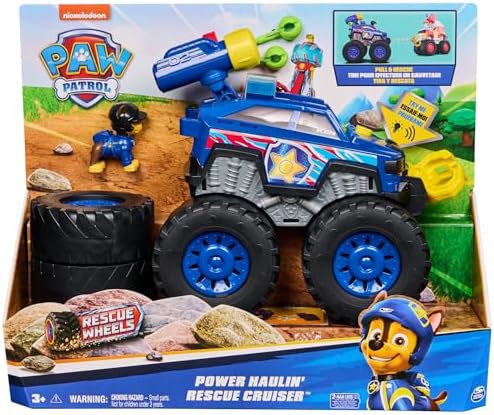 PAW PATROL Rescue Wheels - Chases Deluxe Monstertruck, mermi atma, motorlu halat vinci, ışıklar ve sesler, 3 yaşından büyük çocuklar için oyuncak - Görsel 2