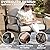 SunloungeCo 4-Piece Patio Furniture Set, Wider Outdoor Metal Seating Sofa with High Back & Loveseat, Coffee Table, All Weather Metal Conversation Set for Backyard, Poolside, Deck-Beige