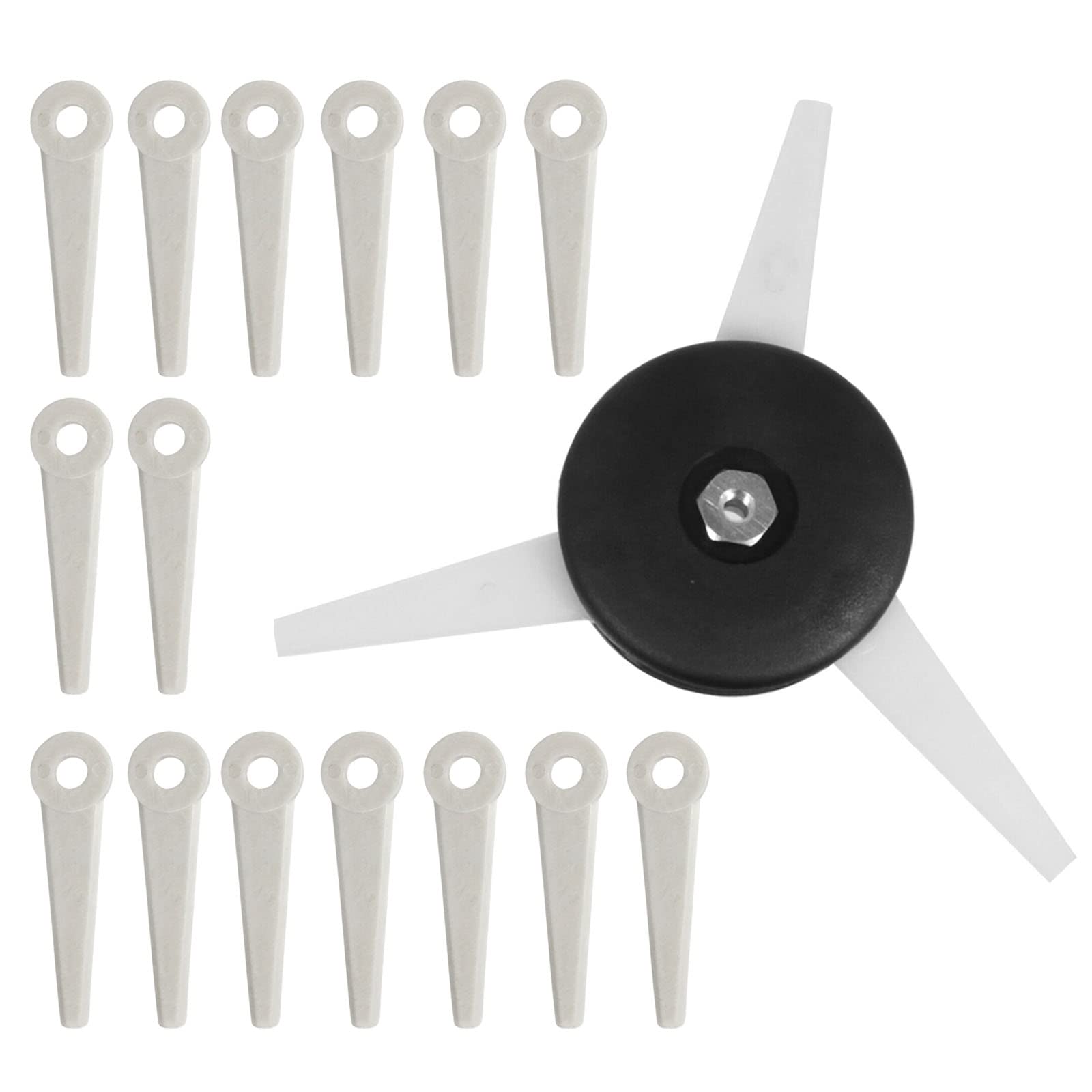 Spares2go Trimmer Head compatible with Stihl Polycut 6-2 6-3 FS38 FS40 FS45 FS46 FS50 Strimmer Brushcutter + 15 Blades