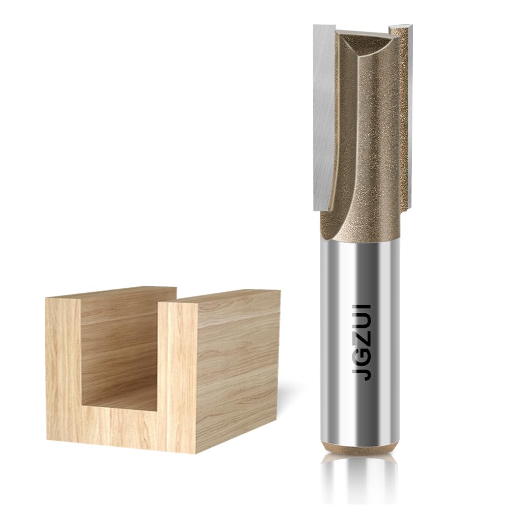 Router Bit Set for Woodworking, 1/2" Shank, Slotted Diameter 0.59inch,Straight Flush Trim Bits, Professional Quality,Complete in Specifications