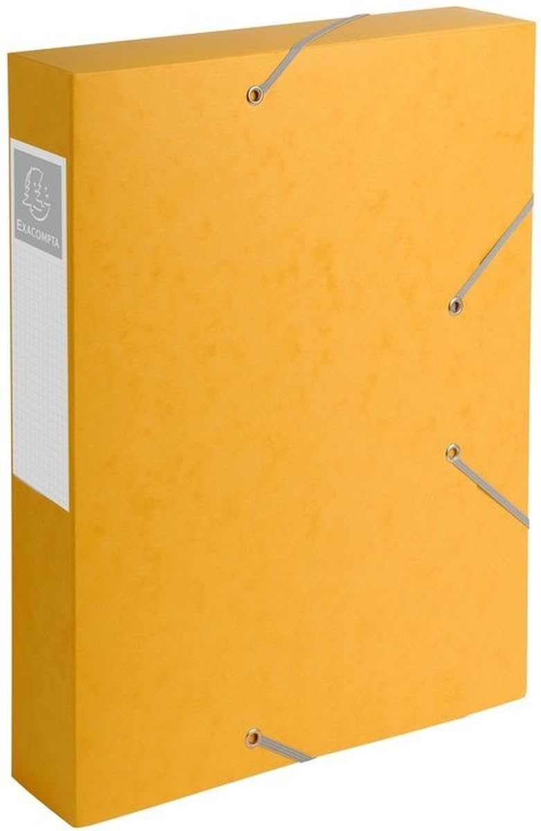 Exacompta 10 x Sammelbox Nature Future A4 60mm Manila-Karton gelb