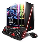 iBUYPOWER Gaming PC Computer Desktop AM900Z-Intel i7-7700K 4.2GHz, Geforce GTX 1070 8GB, 16GB DDR4 Ram, 1TB 7200RPM HDD, 240GB SSD, WIFI USB Adapter, Light up Case, Win 10 Home, VR Ready