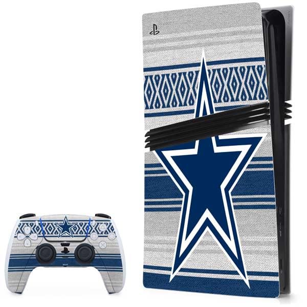Skinit Decal Gaming Skin Compatible with PS5 Pro Bundle - Officially Licensed NFL Dallas Cowboys Trailblazer Design