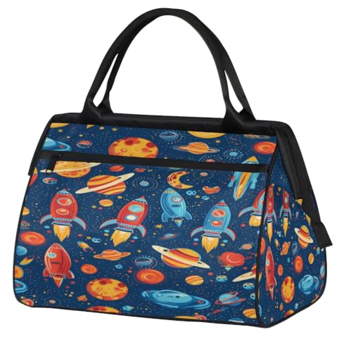 Bolsa de viaje de 24L con diseño espacial y organizador para deporte o yoga