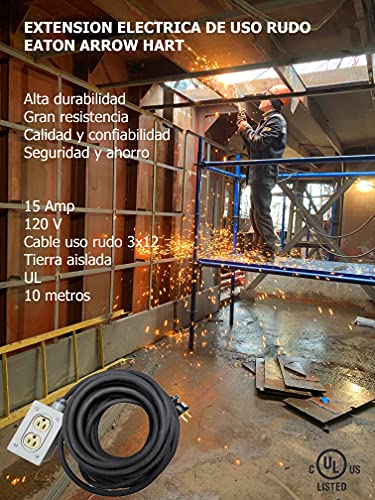 Extensión eléctrica industrial uso rudo 24 Imagen adicional