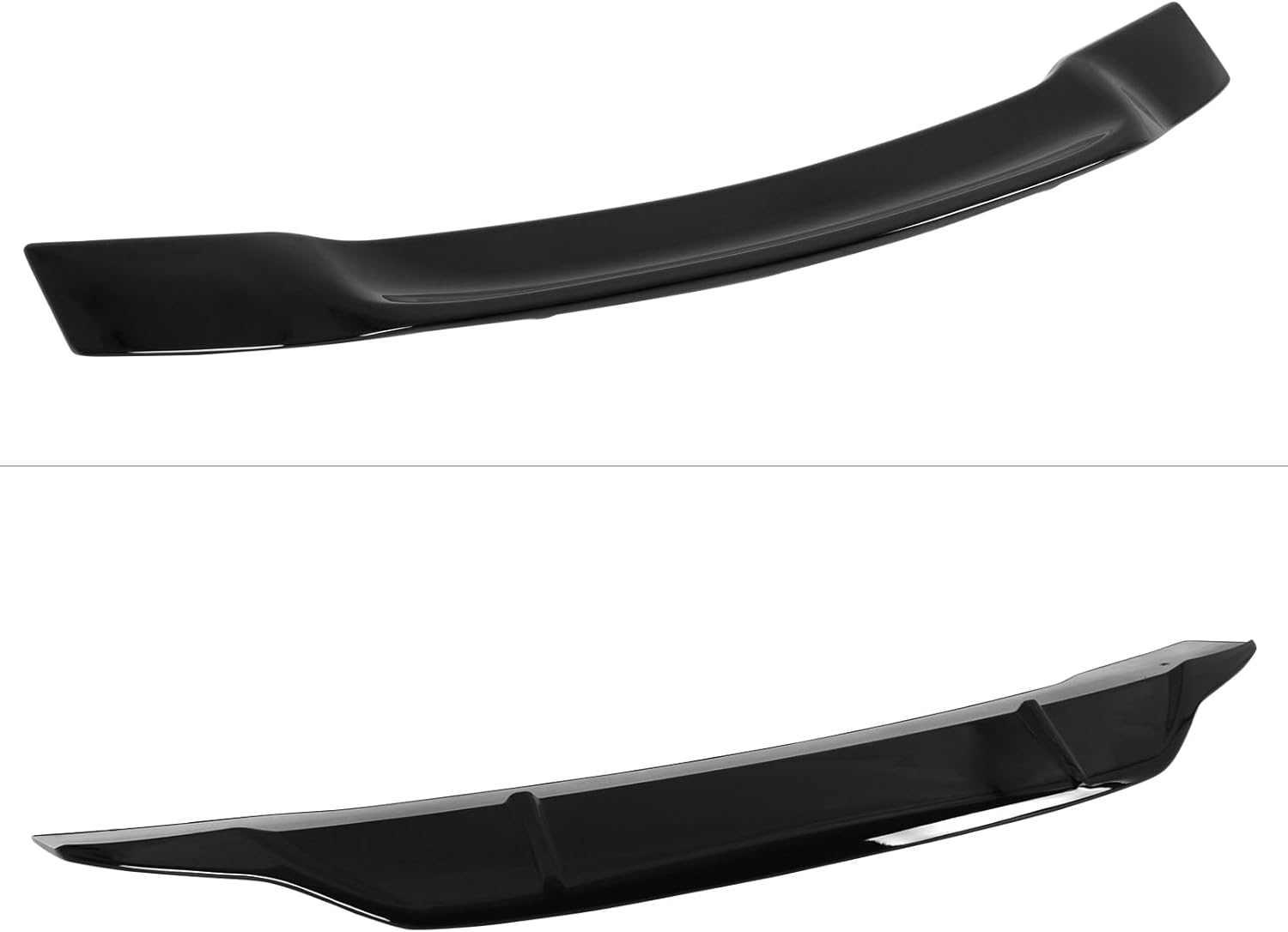 FREEMOTOR802 Compatible with 2009-2014 Acura TSX Sedan, Rear Duckbill Trunk Spoiler Deck Lid Spoiler, R Style Gloss Black ABS High Kick Tail Lip Wing Add-on Exterior Parts