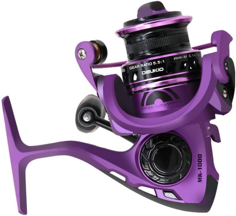 SportsInn Spinning Fishing Reel, 5 BB 1 RB, Front Drag, 5.5:1 Gear Ratio, Left/Right Handed, 11 lbs Max Drag