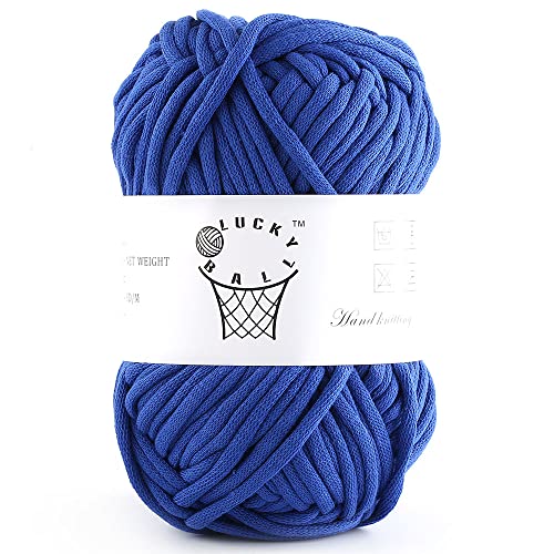 Image of 100g Yarn for Crocheting and Knitting,66yds /60m Cotton Yarn for Beginners,Cotton-Nylon Acrylic Blend Yarn for Beginners Crochet Kit Making(Navy)