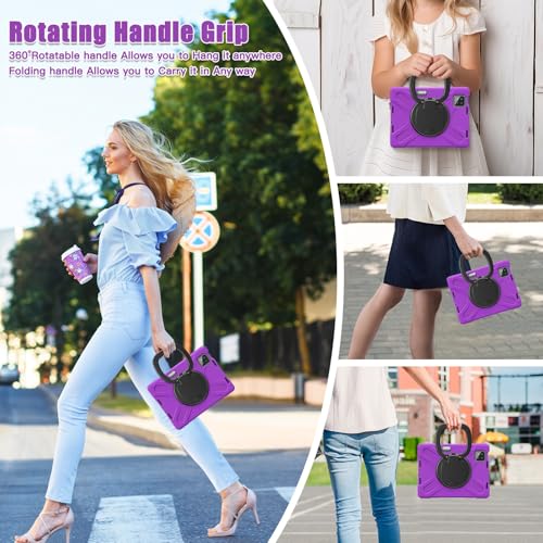 Funda para Xiaomi Mi Pad 7 de 11.2 pulgadas resistente morada con soporte 7