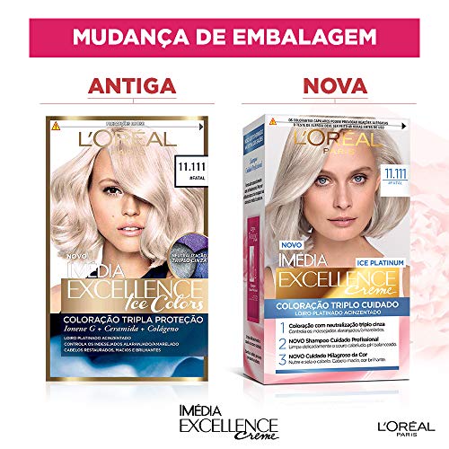 Coloração Imédia Excellence Ice Colors, L'Oréal Paris, Fatal, Excellence Ice