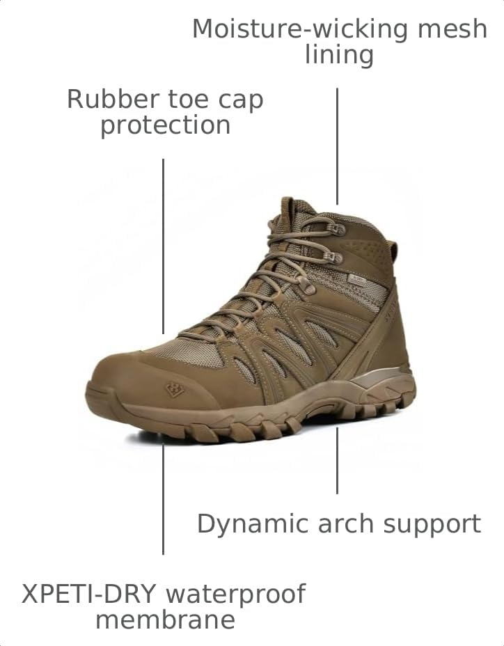 Image of XPETI DUTY Men's X-FORCE Military Boots Waterproof Tactical Boots