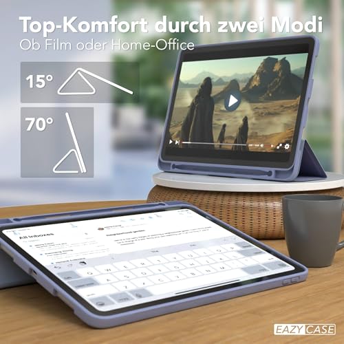 Étui de Protection iPad Pro 11 EAZY CASE Finition Premium Smartcase Pliable Bleu Glace - 5