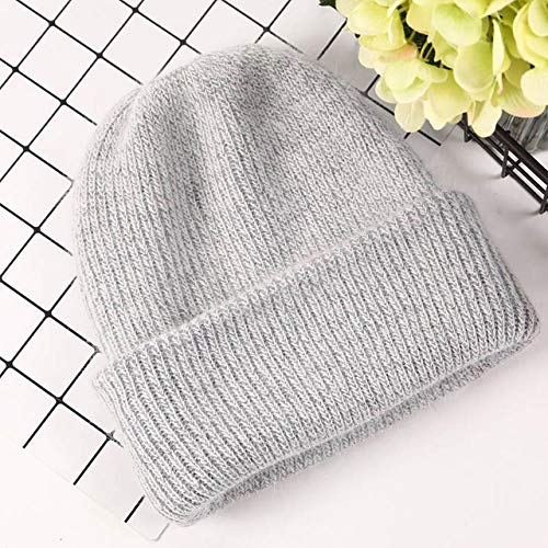 Chapeau de fourrure de lapin luxe bonnet d'hiver élégant tricoté pour femme