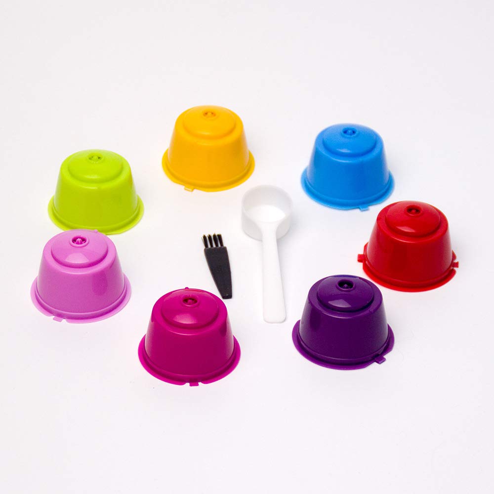 Set Da 5 Capsule Caffè Riutilizzabili In Acciaio Inox Con Cucchiaio Dosatore - Compatibili Con Macchine Melody, Genio, Mini Me (Nero) - 2