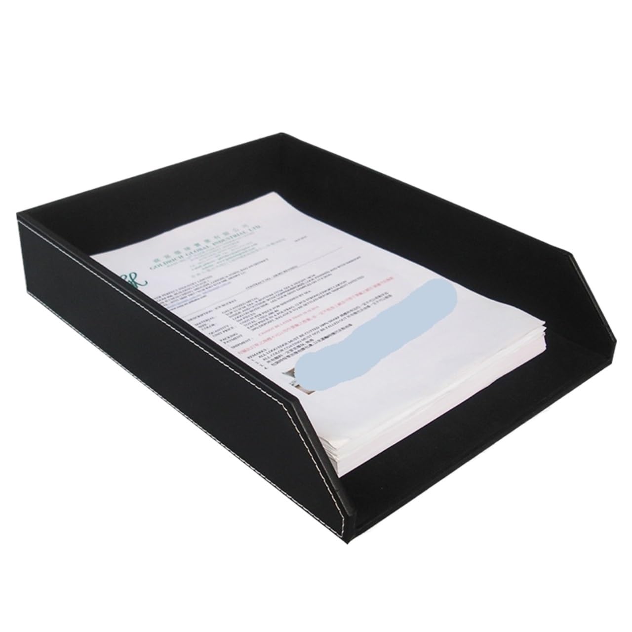 Vassoio per lettere Vassoio for lettere Organizzatore di documenti da tavolo Documenti A4 Vassoio for lettere Materiale scolastico for ufficio Supporto for accessori da scrivania per Ufficio(Black)