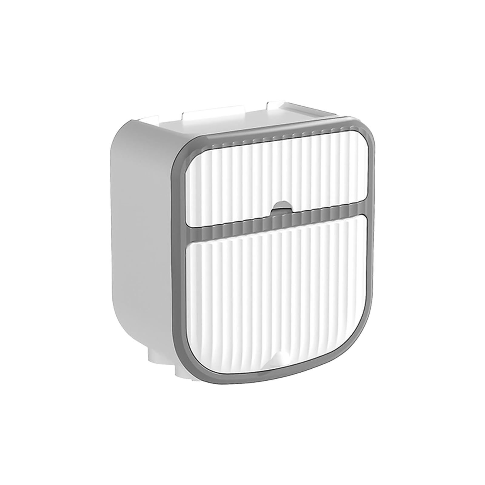 Distributore di Carta igienica Commerciale da Parete - Portarotolo in plastica antiforatura con cassetto per casa, Ufficio e Bagno - Organizzatore di Carta igienica da Cucina Bianca