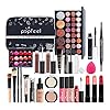 Kinder make-up set meisjes, make-up koffer gevuld meisjes, 27-delige professionele make-up set, essentiële make-up…