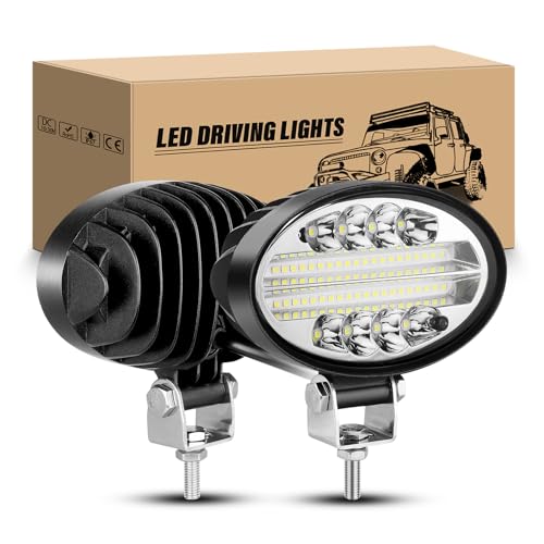 RIGIDON 2 Pcs 5.5 Pollici 14 cm 20W Faro da Lavoro Led Ovale, Luci di Lavoro a Led Fuoristrada, Fari di Profondità, Impermeabile Faretti Fendinebbia per Trattore Camion Auto Barca 4x4 ATV UTV