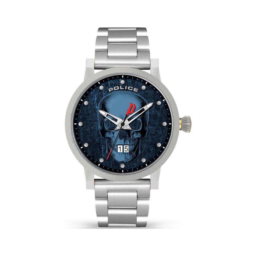 Police Taschenuhrkette 15404JS-03MA, blau, 45MM, 15404JS-03MA