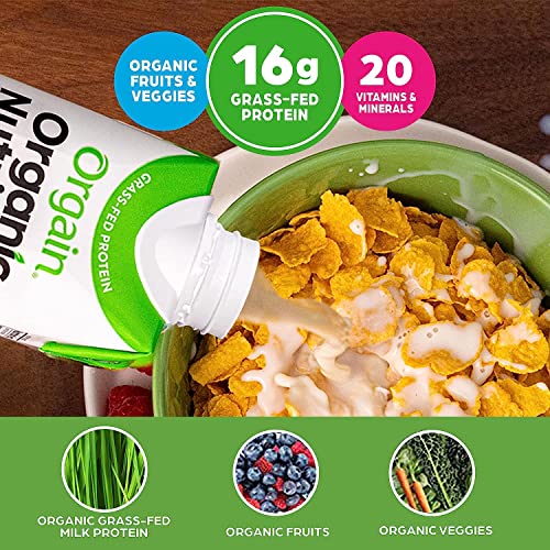 Orgain Organic Nutritional Shake, Vanilla Bean + Creamy Chocolate Fudge, Packaging May Vary, 11 Fl Oz (Pack Of 4) #TOP2