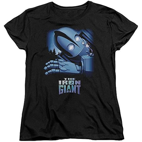 Iron Giant - Womens Giant And Hogarth T-Shirt, Large, Black Cover