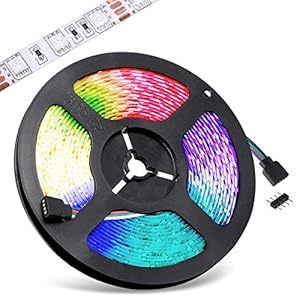 ultrabright 1m / 2m / 3m / 4m / 5m multicolore dc 12v Étanche ip65 bande de 5050 rgb smd led flexible adhésif rubans de lampe lumière Éclairage fées (1 mètre)