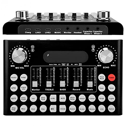 PFDTS Professionele geluidskaartmixer Bluetooth USB for PC Computer Telefoon DJ Mixer Digitale Audio Mixer Console - Image 6