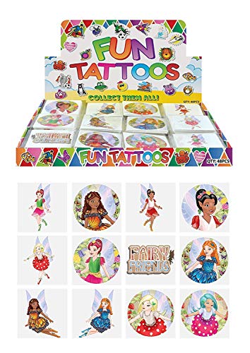 Preisvergleich Produktbild Ziemlich Mädchen Fee Tätowiert Pack von 12 - Großer Partei Beute Sack Füllstoffe