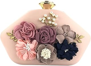 Bolsa De Embreagem Rosa Clara Bolsa De Embreagem De Noiva Bolsa De Embreagem Feminina Bolsa De Jantar Bolsa De Embreagem Fashion Bolsas De Ombro De Flores Bolsa De Ombro Rosa Para