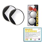 2inch 2pcs Cardeco Puzzle Plus Alpha Circle Mirror Blind Spot Rear Side View Rearview for Car Truck Accessories 50.8mm 2