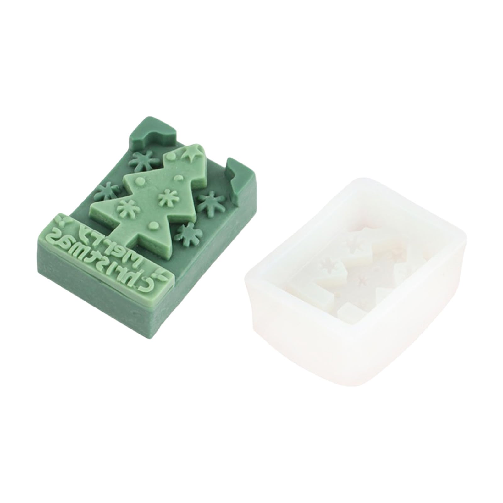 Tsophreniq Christmas Embossed Silicone Food Grade for Epoxy Resin Soap Chocolate Holiday Decoration Holiday Decoration Molds