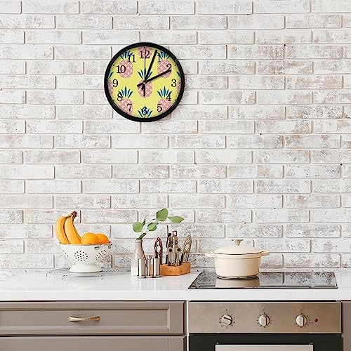 Horloge murale silencieuse à quartz sans tic-tac pour chambre et bureau - 8