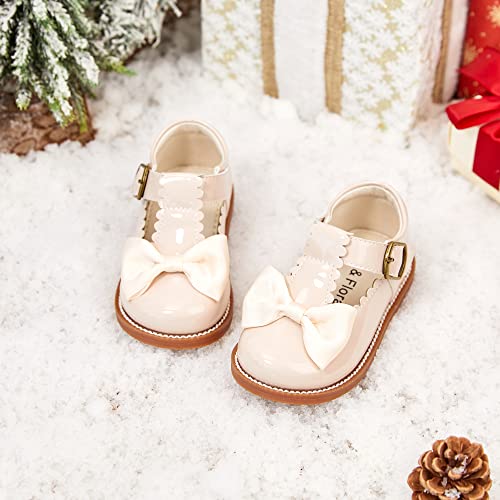 Image of Felix & Flora Toddler Little Girl Mary Jane Dress Shoes - Ballet Flats for Girl Party School Shoes