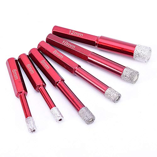 Drill 6 Pcs Hole Saw Drill Bit For Tile Ceramic Marble Glass Diamond Drill Bit Set Drilling Core Bits Diamond Core Bit Hole Saw D30