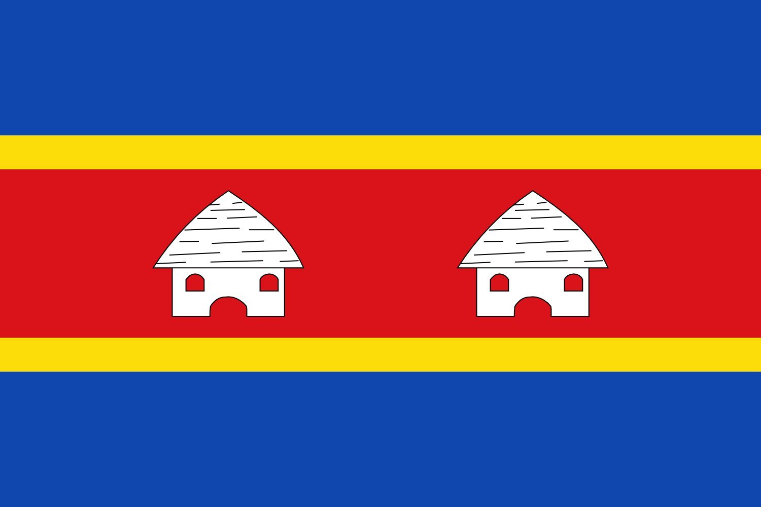 Drapeau Large Cabañas de Sayago avec double couture renforcée