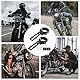 Motorrad-Scheinwerferhalterung Halterungen 20-38mm Verstellbare MotorradLicht halterung - Motorrad Scheinwerfer Halterung Aluminium Rohrklemmen für Zusatzscheinwerfer und Nebelscheinwerfer (2 PCS)