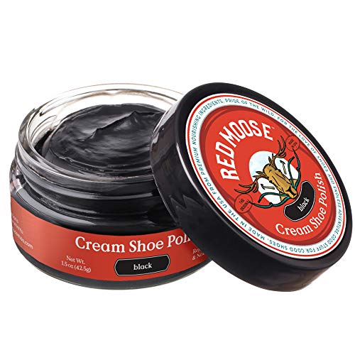 Premium Boot and Shoe Cream Polish Black - Made in the USA - Red Moose