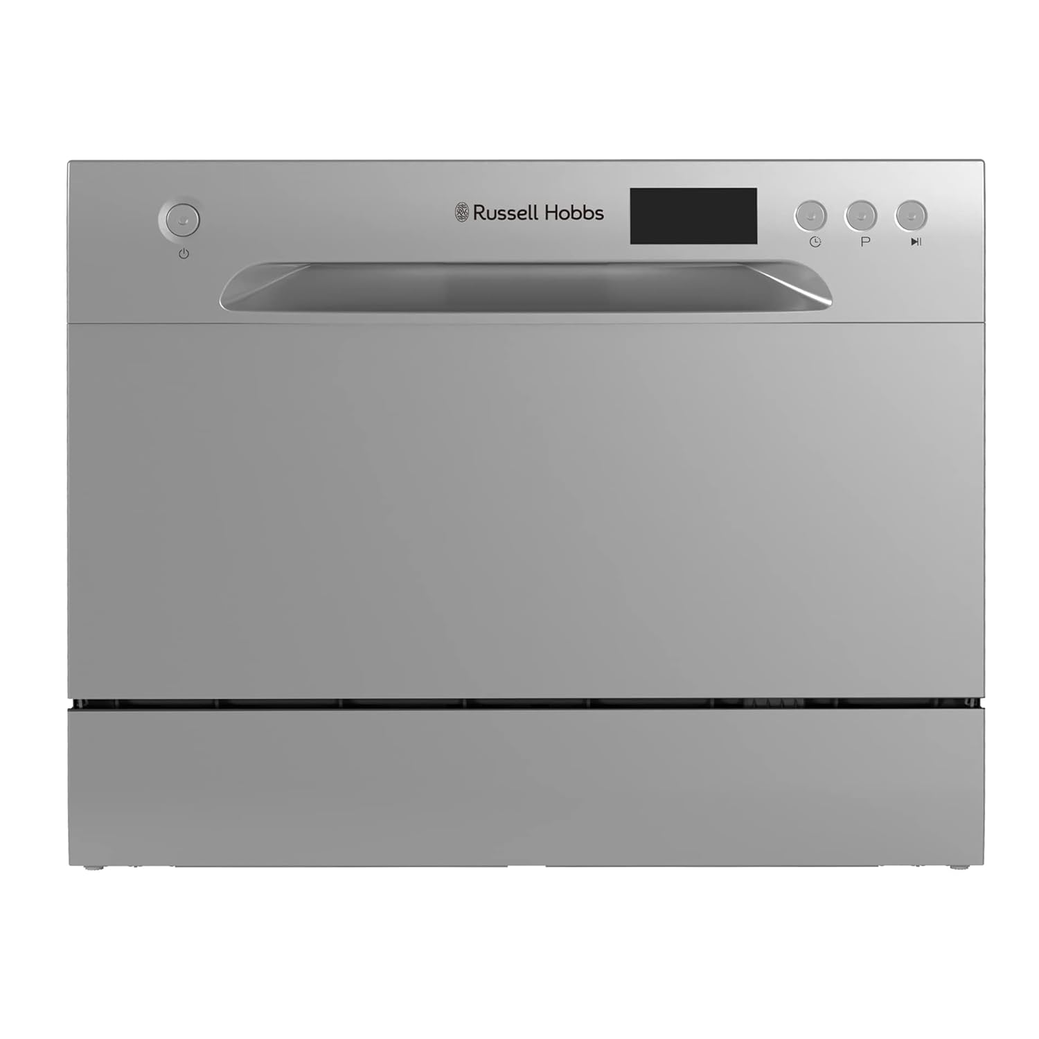Hobbs RHTTDW6S Freestanding Compact Dishwasher, Eco mode, 6 place settings, Noise level: decibels 52 (Energy Class F), Silver