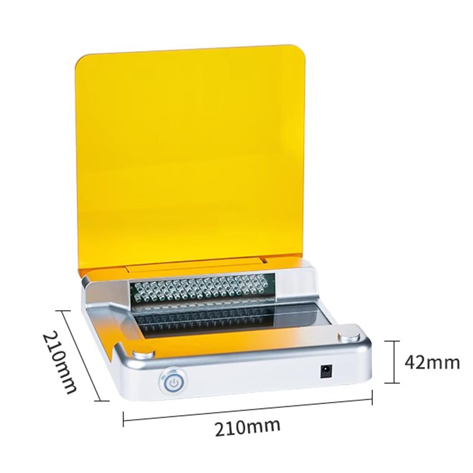 Cortador de gel de luz azul, transiluminador LED de 470 nm, intensidad de luz ajustable, filtro ámbar para visualización de electroforesis en gel, herramienta de laboratorio eficiente