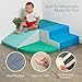 SoftScape Toddler Playtime Corner Climber, Indoor Active Play Structure for Toddlers and Kids, Safe Soft Foam for Crawling and Sliding (4-Piece Set) - Contemporary/Green, 11619-CTGN