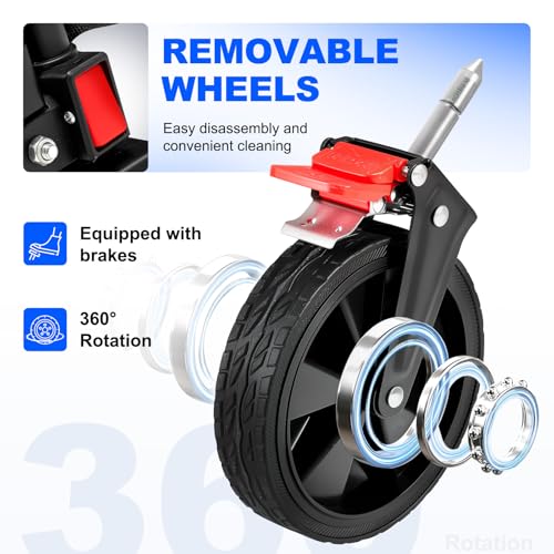 image for TANSTRIDER 200L Collapsible Foldable Wagon, Large Heavy Duty Wagon Car