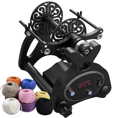 Bobinadora de bolas de lana con pantalla digital y rotación inversa de 800 rpm 2