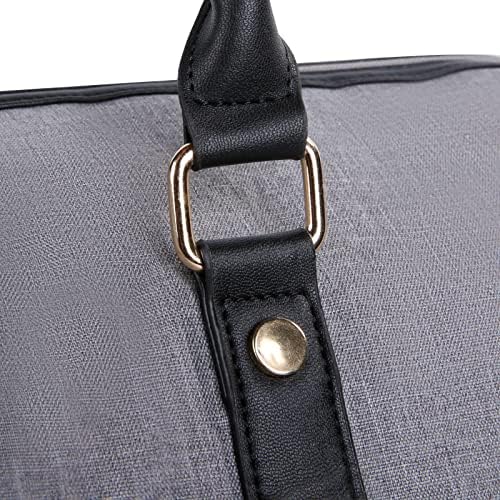 Weekender bags for women with shoe compartment overnight travel bag carry on, tote hospital for labor and delivery personal item travel womens duffel bag for airplanes large over night( Gray+Black) 8 Weekender bags for women with shoe compartment overnight travel bag carry on, tote hospital for labor and delivery personal item travel womens duffel bag for airplanes large over night( Gray+Black)