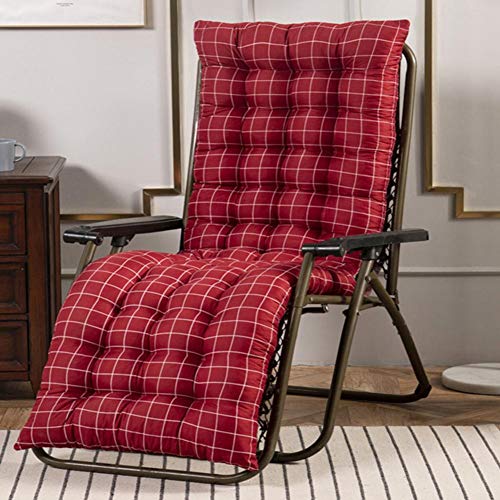 certainoly Cojines de Silla, cojín de Tumbona Soft Chaise Longue Reemplazo de Muebles de jardín Cojín reclinable para Patio Interior y Exterior