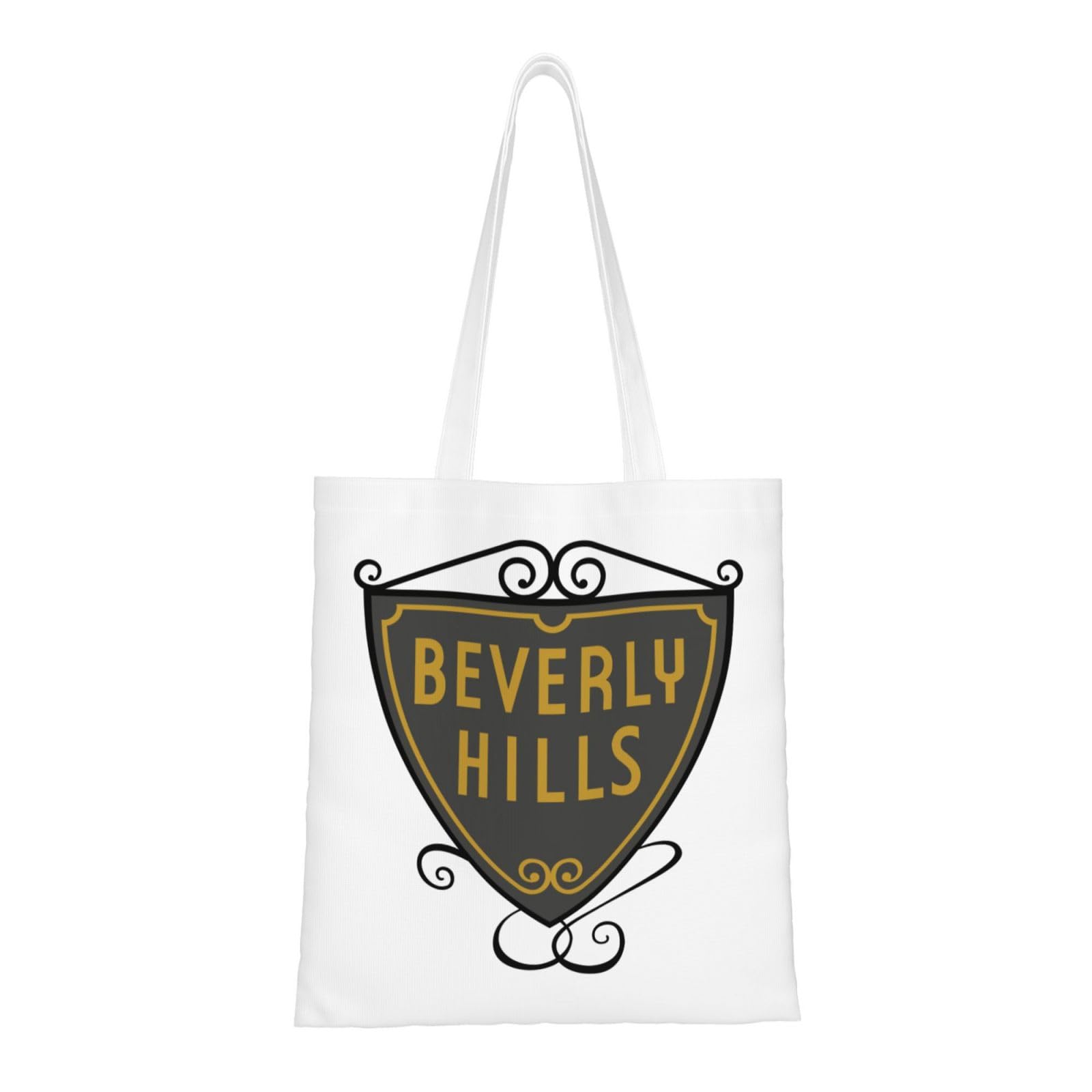 Shield Of Beverly Hills, California Tote Bag for Women Canvas Tote Bags Reusable Shopping Bags Use For Shopping The Tote Bag,Grocery Bags,DIY Gift Bags