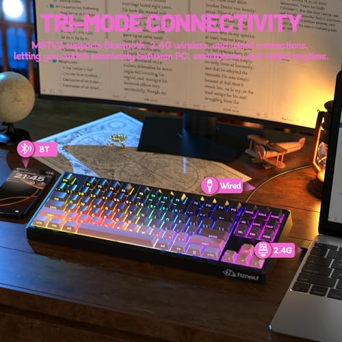 Teclado Gamer M87V2 con Conectividad Inalámbrica Bluetooth miniatura 3